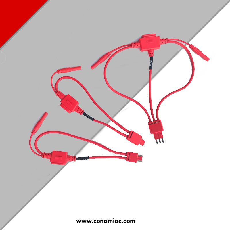 Acceso a TA515 Cables de extensión de fusibles (B)