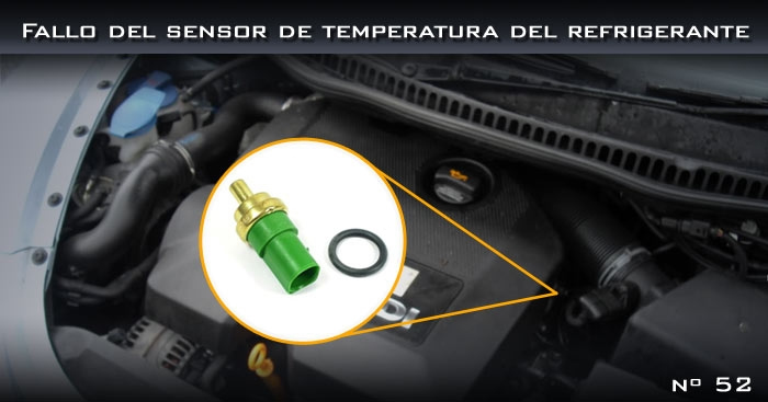 Fallo en el sensor de temperatura del refrigerante