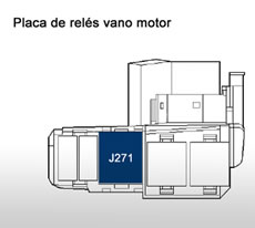 Placa de relés vano motor