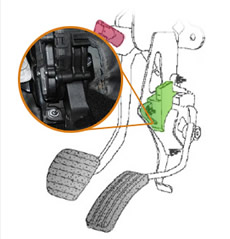 potenciómetro del pedal